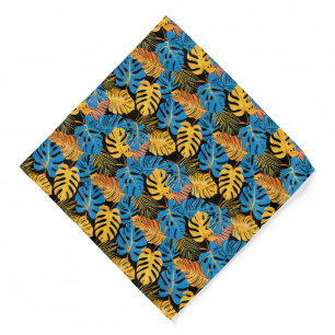 Cute tiled tropical leaf beach bandana