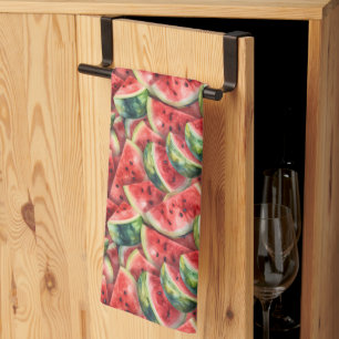 cute tiled watermelon pattern kitchen towel