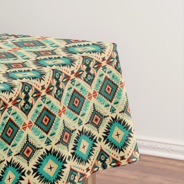 Cute tiled Western pattern  Tablecloth (In Situ)
