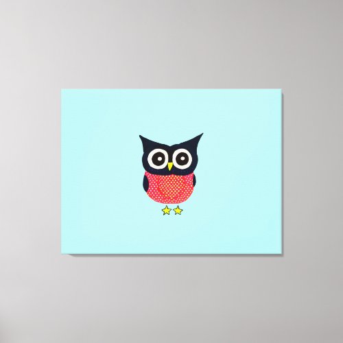 Cute Tiny Baby Owl Canvas Print