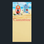 Cute Tiny Beach Shacks Thunder_Cove Magnetic Notepad<br><div class="desc">Cute Tiny Beach Shacks or cottages to customize,  personalize by changing to your name</div>