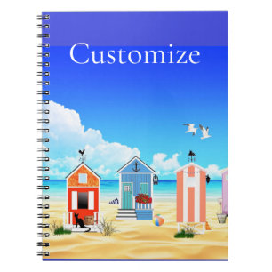 Cute Tiny Beach Shacks Thunder_Cove Notebook
