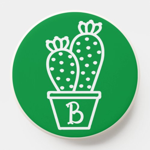 Cute Tiny Cactus Succulent Simple Plain Green  PopSocket