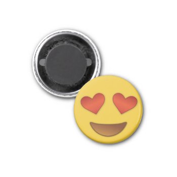 Cute & Tiny Heart For Eyes Emoji Magnet by emoji_pillows at Zazzle