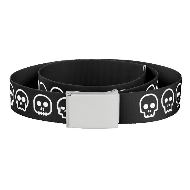 Cute Tiny Skulls Halloween Belt (Coil)