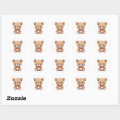 cute tiny teddy bear sticker | Zazzle