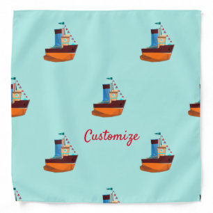 Cute Tiny Tugboat Thunder-Cove  Bandana