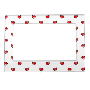 Cute Tiny Valentine Hearts Magnetic Photo Frame