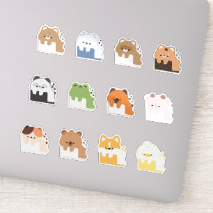 Cute Tired Animal Sticker