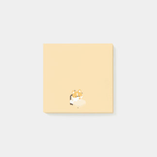 Cute Tired Corgi Post-it Notes