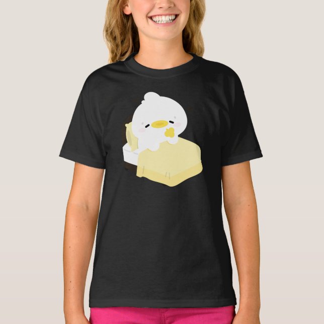 Cute Tired Duck T-Shirt (Front)