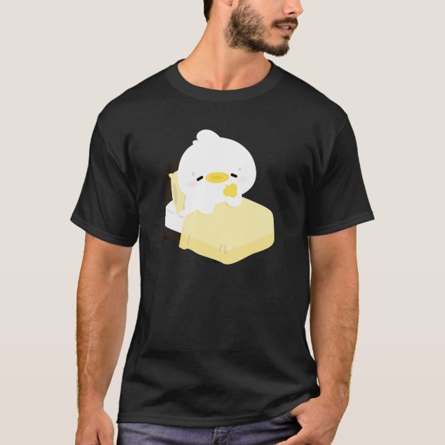 Cute Tired Duck T-Shirt (Front)