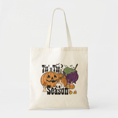 Cute Tis the Season Halloween Tote Bag