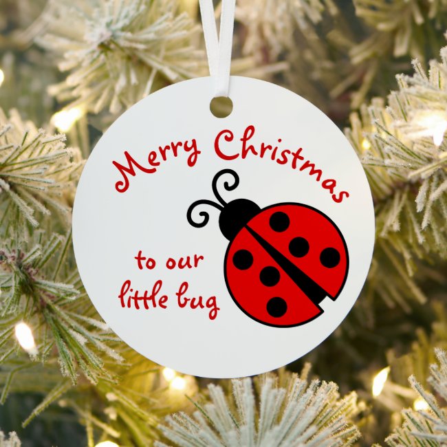 Cute To Our Little Bug Merry Christmas Ladybug 
