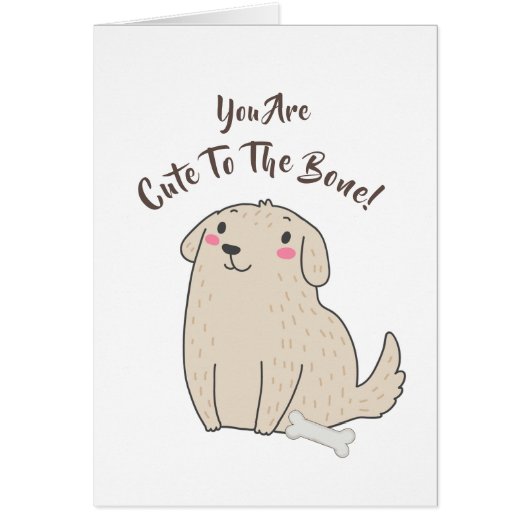 "Cute To The Bone" Pet Puppy Dog (Front)
