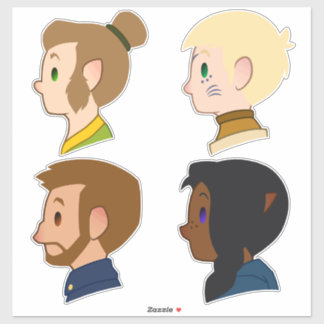 Cute ToA Cast Sticker