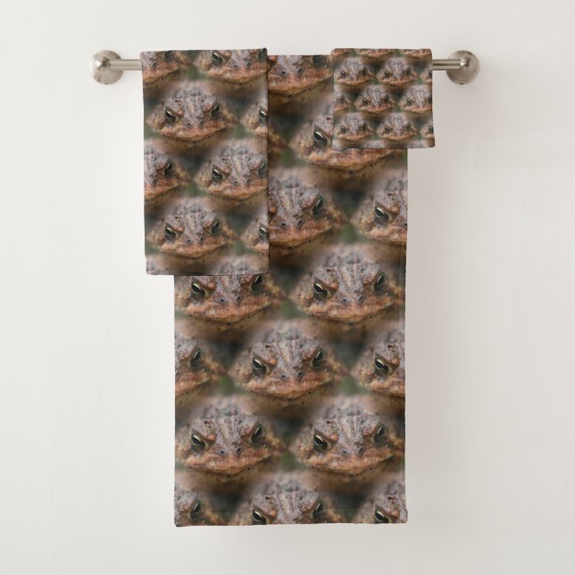 Cute Toad Face Animal Pattern    Bath Towel Set (Insitu)