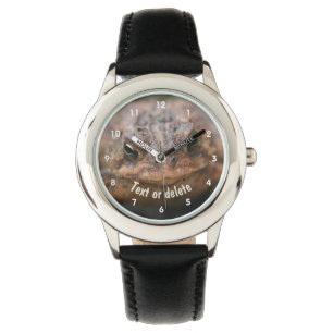 Cute Toad Frog Face Personalized Watch