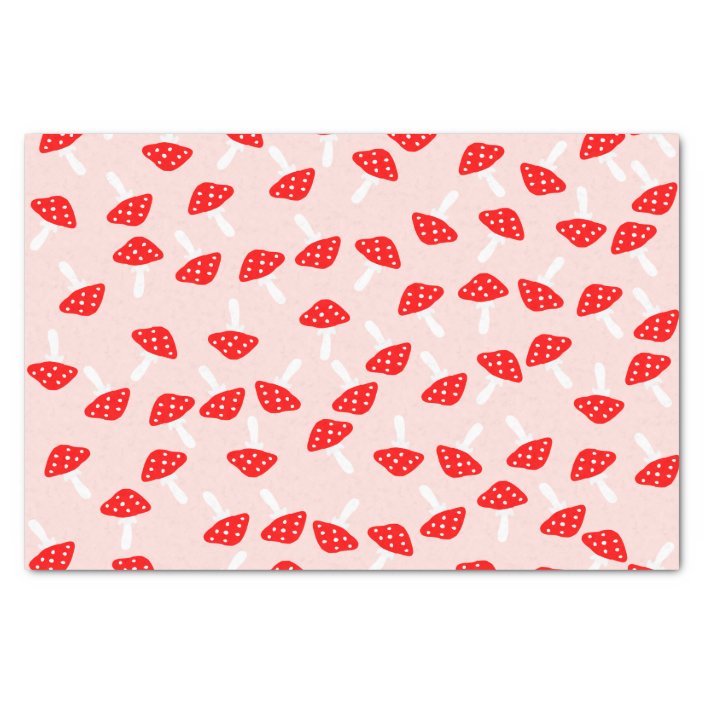 Cute Toadstool Mushrooms Tissue Paper | Zazzle.com