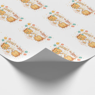 Cute Toast Celebration Greeting Wrapping Paper