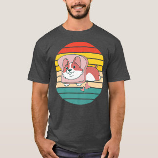 Cute Toast Corgi-828 T-Shirt