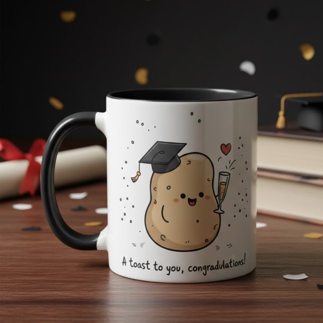 Cute Toast Graduation Congratulations Pun Mug (Creator Uploaded)