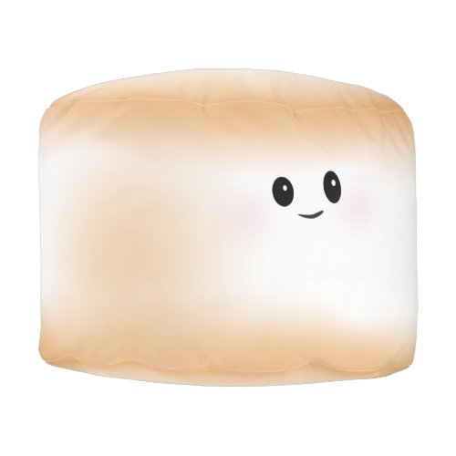 Cute Toasted Marshmallow Pouf