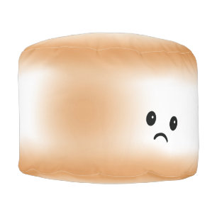 Cute Toasted Marshmallow Pouf