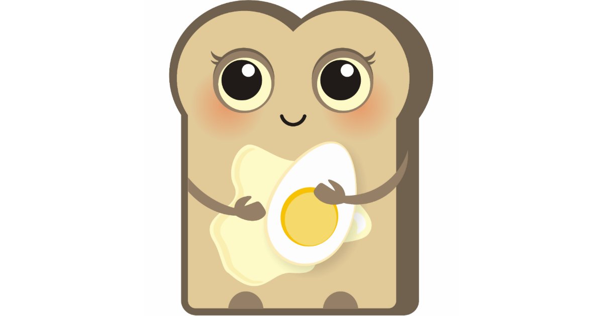 Cute Toasties Butter and Egg Statuette Zazzle