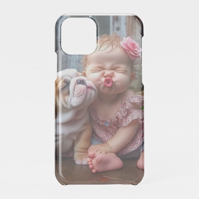 Cute Toddler Dog Case-Mate iPhone Case (Back)