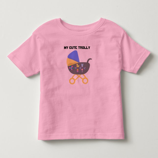  Cute  Toddler Pink T-shirt (Front)