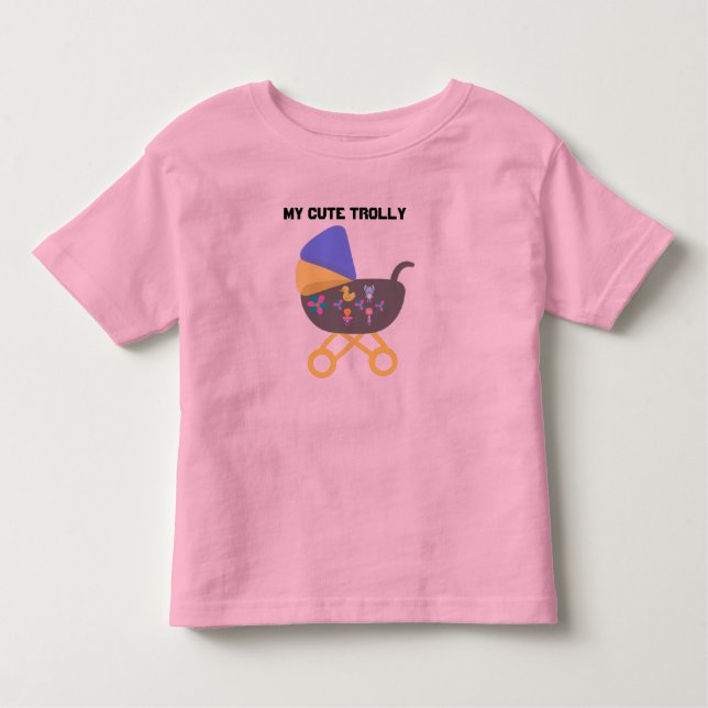  Cute  Toddler Pink Toddler T-shirt (Front)