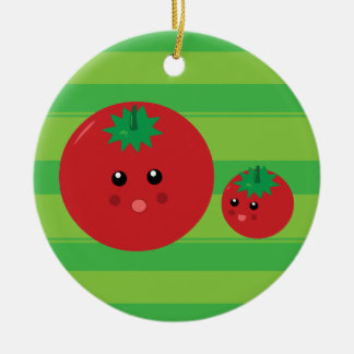 Cute Tomato Ceramic Ornament