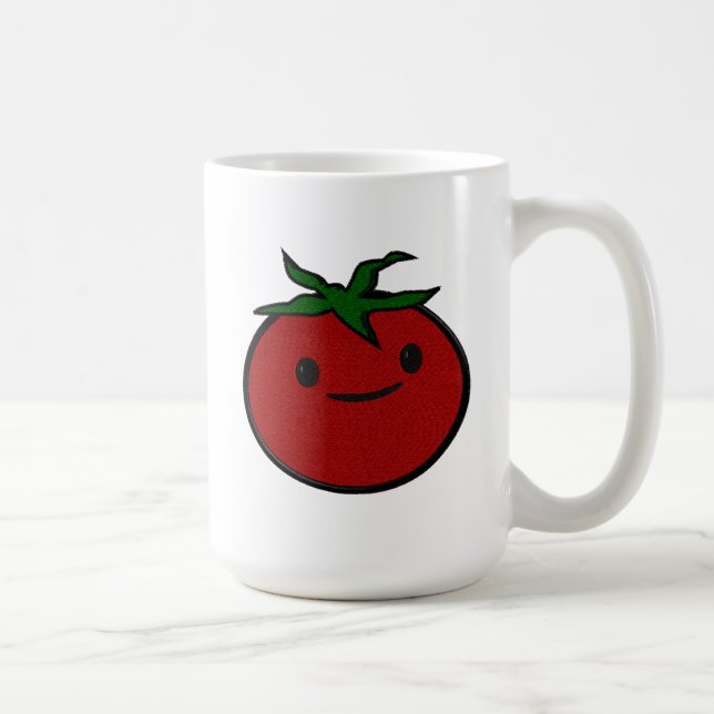 Cute Tomato Embroidery Print Coffee Mug (Right)