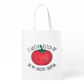 Cute Tomato Ketchup Grocery Shopping Bag