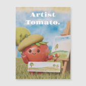 cute tomato magnatic card (Front)