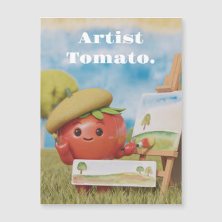 cute tomato magnatic card