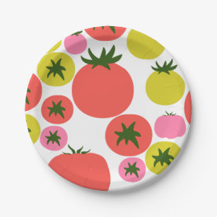 Cute Tomato Paper Plates