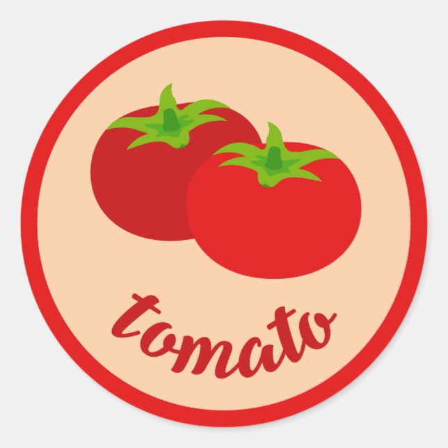 Cute tomato vegetable food sticker (Front)