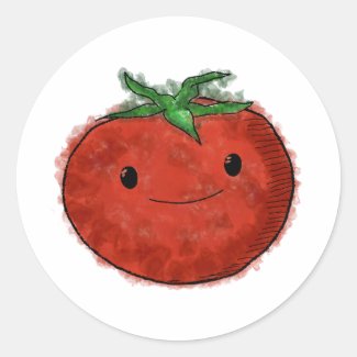 Cute Tomato Watercolor