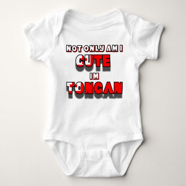 Cute Tongan kid1 Baby Bodysuit (Front)