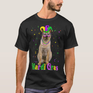 Cute Tonkinese Cat Animals Mardi Gras Carnivals T-Shirt