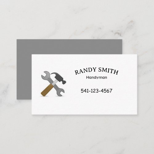 Cute Tool Handyman Maintenance Repair Business Card