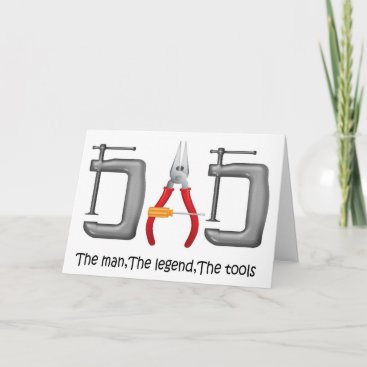 cute tool set DAD , Father's Day greetings Card