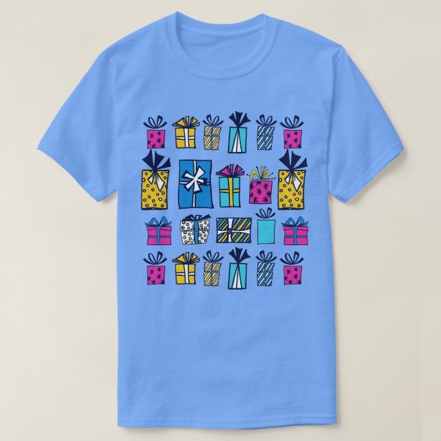 Cute toon Christmas Gifts T-Shirt (Design Front)