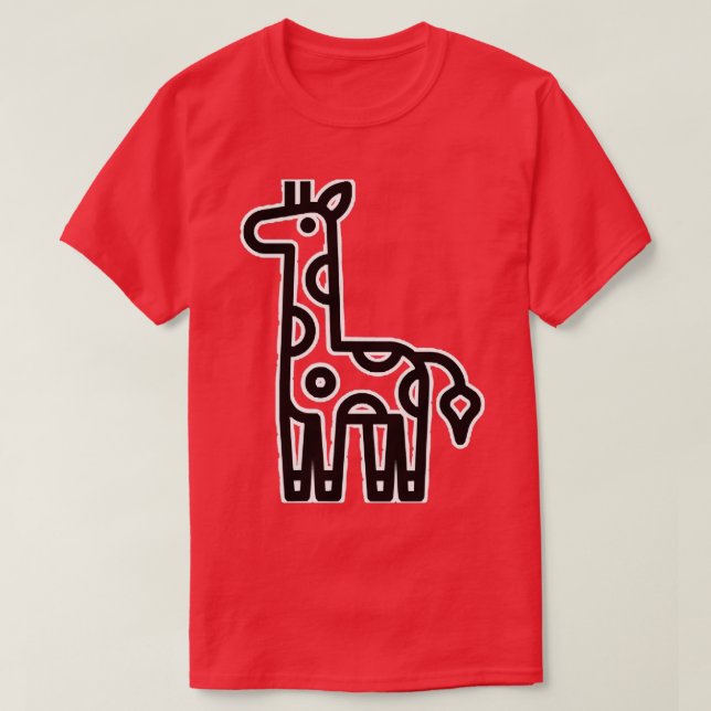 Cute toon Giraffe Giraffe Giraffes T-Shirt (Design Front)