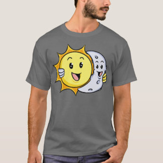 Cute toon Sun And Moon T-Shirt