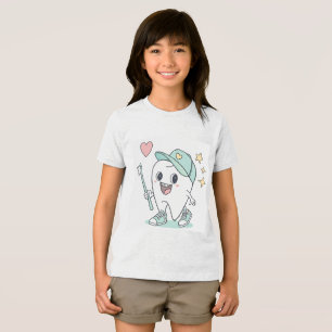 Cute Tooth Cartoon – Kids Dental Shirt
