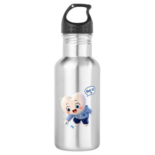 Cute Tooth Character "Got It!" Dental Hygienist Sp Stainless Steel Water Bottle