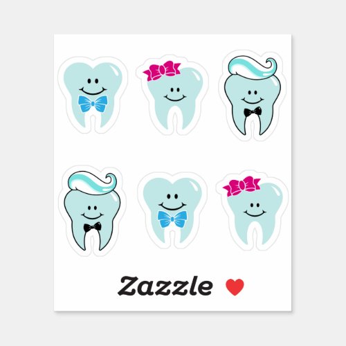 Cute Tooth Denitst Stickers